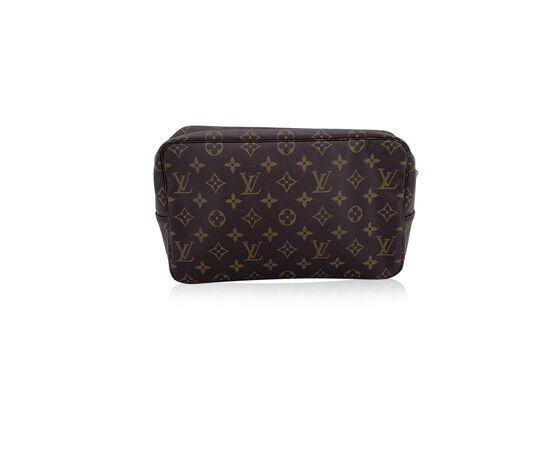 LOUIS VUITTON Pochette Vintage in Tela Col. Marrone Trousse de Toilette M