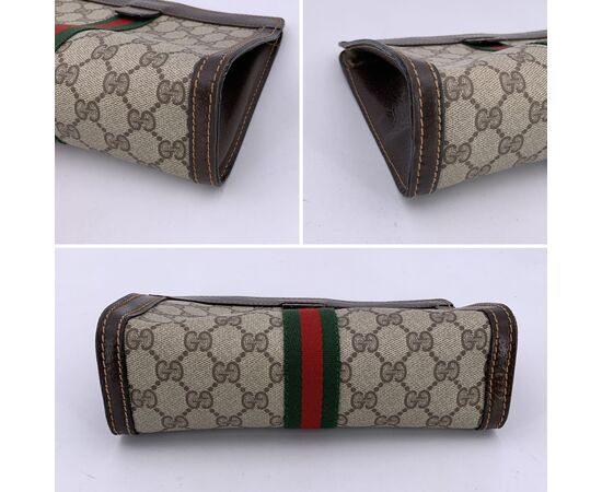 GUCCI Pochette Vintage in Tela Col. Beige Ophidia S