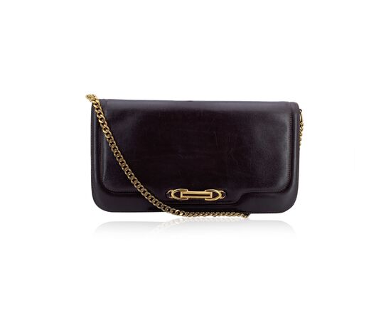 GUCCI Borsa a Tracolla Vintage in Pelle Col. Marrone S