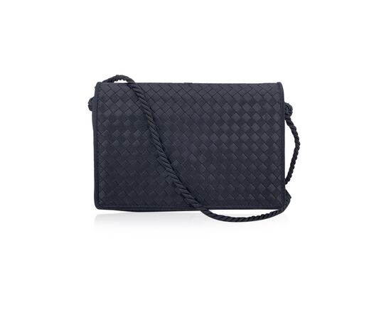 BOTTEGA VENETA Borsa a Tracolla in Tela Col. Nero S