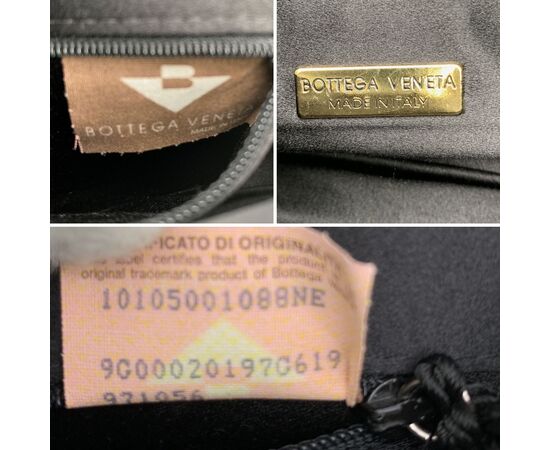 BOTTEGA VENETA Borsa a Tracolla in Tela Col. Nero S
