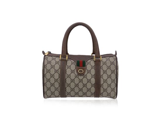 GUCCI Borsa a Mano Vintage in Tela Col. Beige Ophidia M