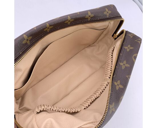 LOUIS VUITTON Pochette Vintage in Tela Col. Marrone Trousse de Toilette M