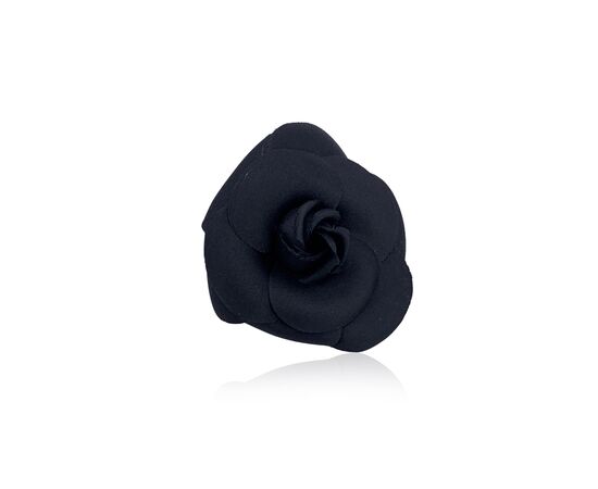 CHANEL Spilla Vintage in Tela Col. Nero Camelia