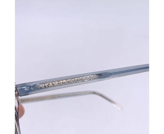 YVES SAINT LAURENT Occhiali da Sole Vintage in Acetato Col. Blu