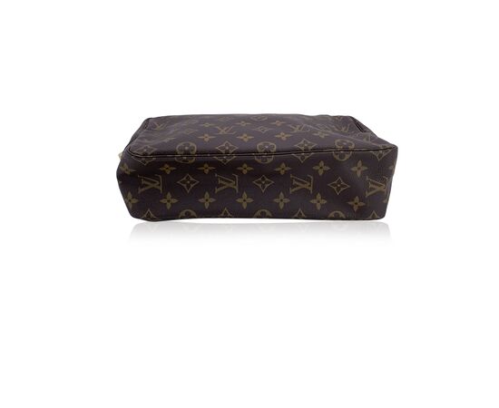 LOUIS VUITTON Pochette Vintage in Tela Col. Marrone Trousse de Toilette M