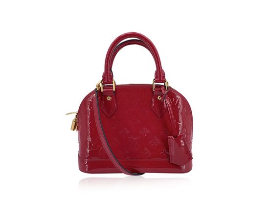 LOUIS VUITTON Borsa a Mano in Pelle Lucida Col. Rosso Alma BB S