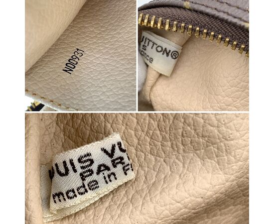 LOUIS VUITTON Pochette Vintage in Tela Col. Marrone Trousse de Toilette M