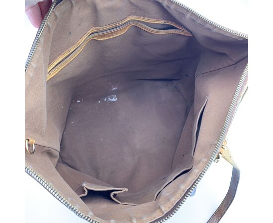 LOUIS VUITTON Borsa Shopper in Tela Col. Marrone Palermo M