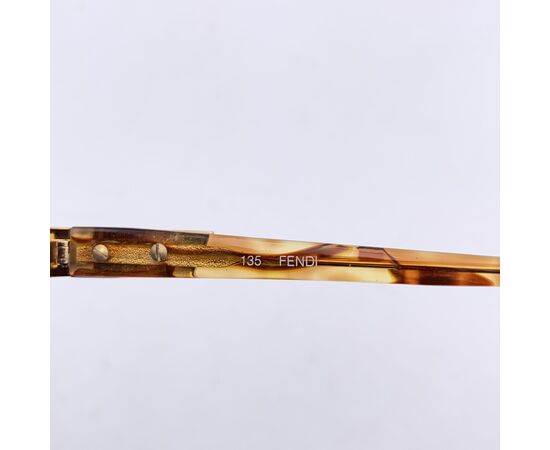FENDI Occhiali da Sole Vintage in Acetato Col. Cammello