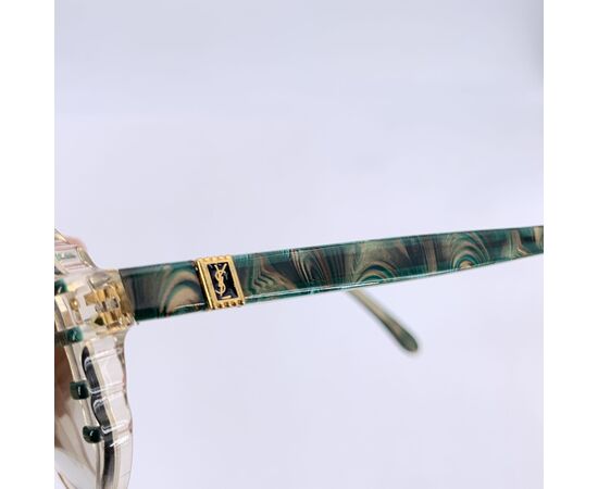 YVES SAINT LAURENT Occhiali da Sole Vintage in Acetato Col. Bianco