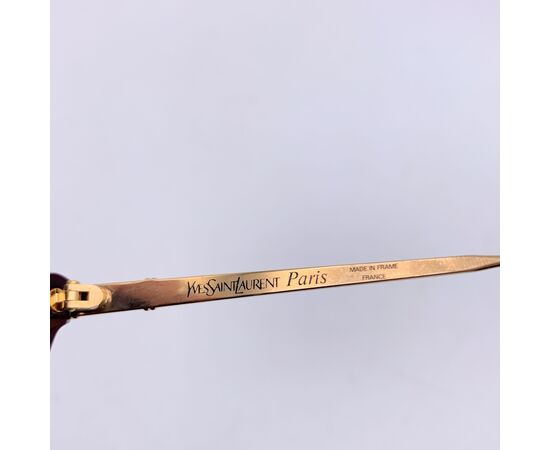 YVES SAINT LAURENT Occhiali da Sole Vintage in Acetato Col. Bordeaux