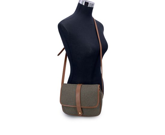 YVES SAINT LAURENT Borsa a Tracolla in Tela Col. Verde M