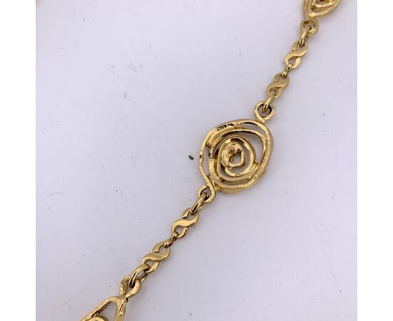 YVES SAINT LAURENT Collana Vintage in Metallo Col. Oro