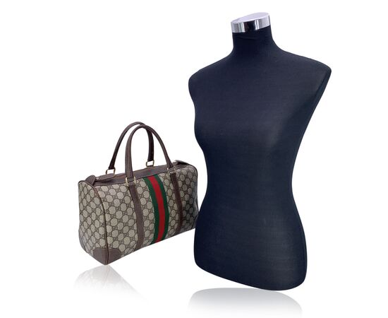 GUCCI Borsa a Mano Vintage in Tela Col. Marrone Ophidia GG M