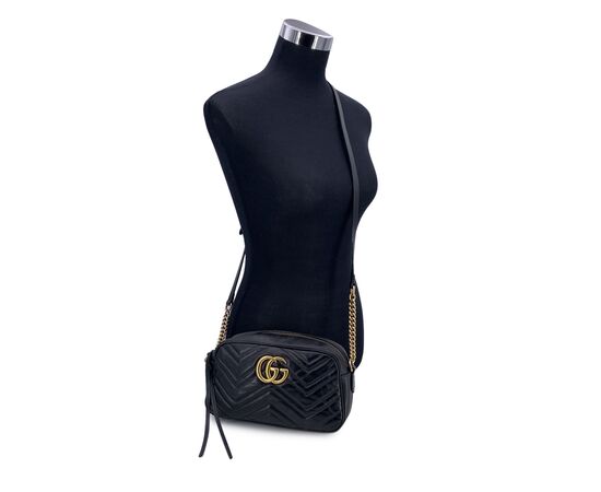 GUCCI Borsa a Tracolla in Pelle Col. Nero Marmont M