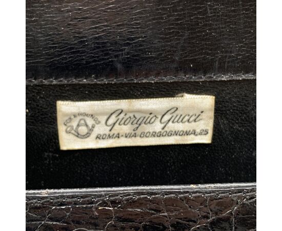 GUCCI Pochette Vintage in Pelle Col. Nero - S