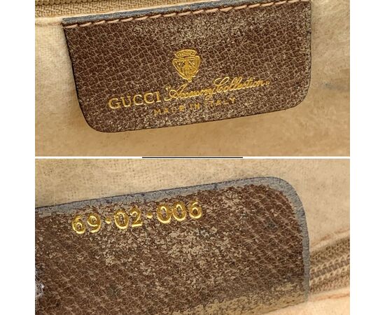 GUCCI Borsa a Mano Vintage in Camoscio Col. Marrone Boston M