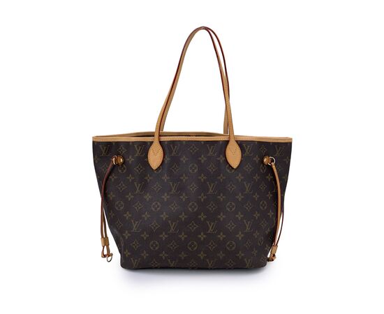 LOUIS VUITTON Borsa Shopper in Tela Col. Marrone Neverfull L