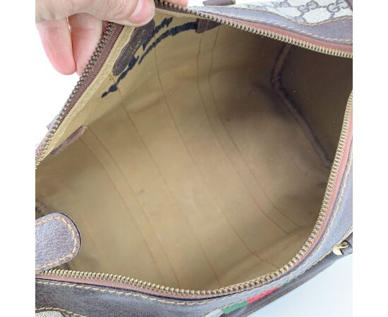 GUCCI Borsa a Mano Vintage in Tela Col. Marrone Ophidia GG M