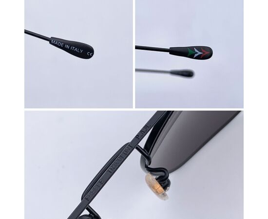 Occhiali da Sole Vintage in Metallo Col. Nero