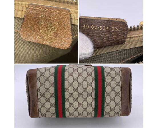 GUCCI Borsa a Mano Vintage in Tela Col. Beige Ophidia M