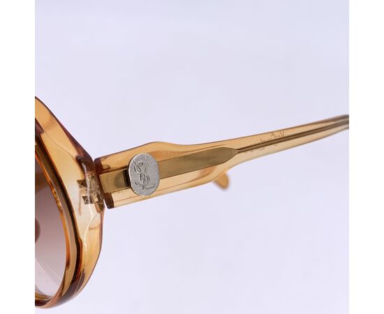 YVES SAINT LAURENT Occhiali da Sole Vintage in Acetato Col. Marrone