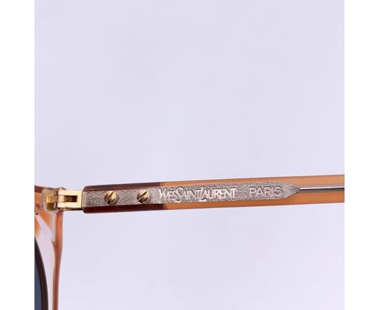 YVES SAINT LAURENT Occhiali da Sole Vintage in Acetato Col. Rosso