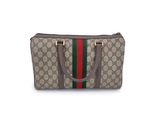 GUCCI Borsa a Mano Vintage in Camoscio Col. Marrone Boston M