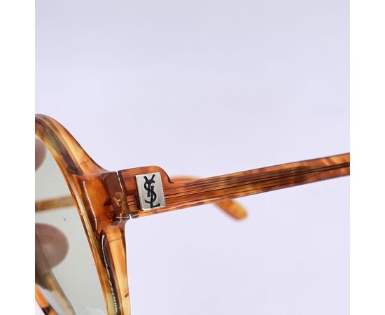 YVES SAINT LAURENT Occhiali da Sole Vintage in Acetato Col. Marrone