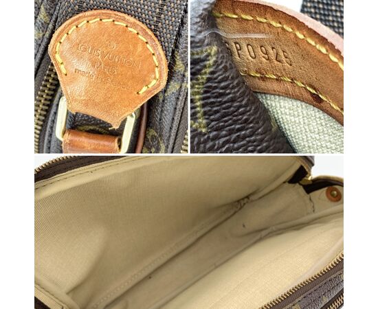 LOUIS VUITTON Borsa a Tracolla in Tela Col. Marrone Reporter M