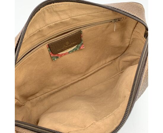 GUCCI Pochette Vintage in Tela Col. Marrone M