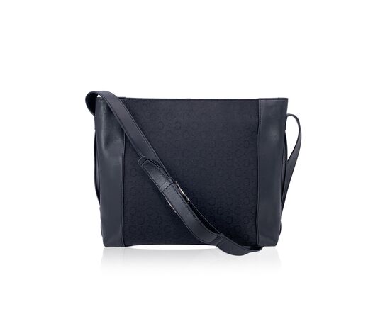CELINE Borsa a Tracolla Vintage in Cotone Col. Nero M