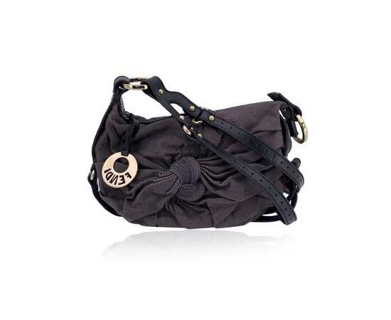 FENDI Borsa a Tracolla in Tela Col. Marrone S