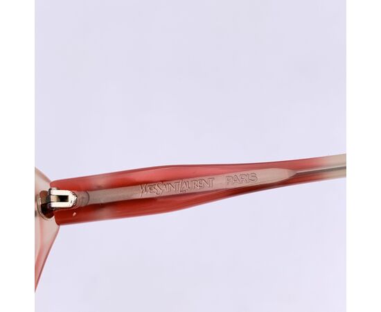YVES SAINT LAURENT Occhiali da Sole Vintage in Acetato Col. Rosso
