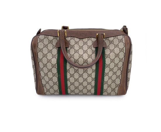 GUCCI Borsa a Mano Vintage in Tela Col. Beige Ophidia M