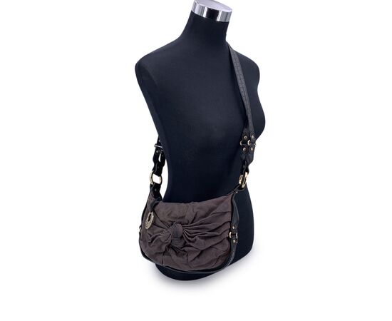 FENDI Borsa a Tracolla in Tela Col. Marrone S
