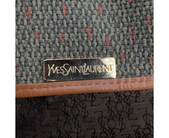 YVES SAINT LAURENT Borsa a Tracolla in Tela Col. Verde M