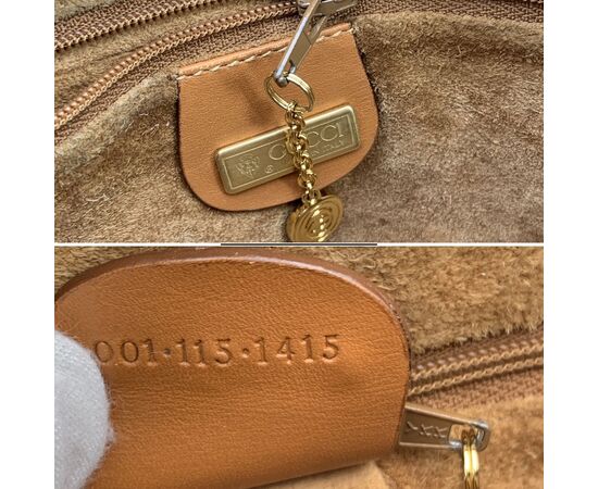 GUCCI Borsa a Tracolla Vintage in Pelle Col. Beige M