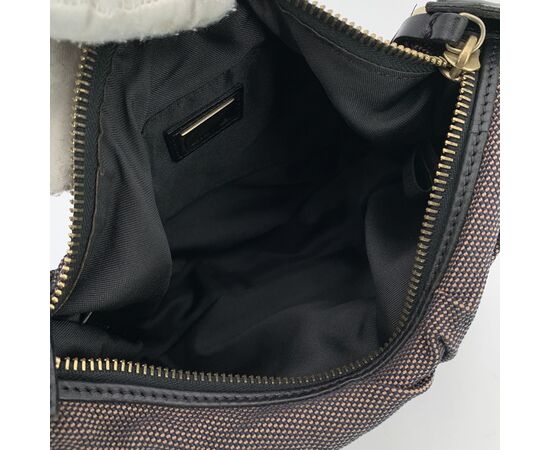 FENDI Borsa a Tracolla in Tela Col. Marrone S