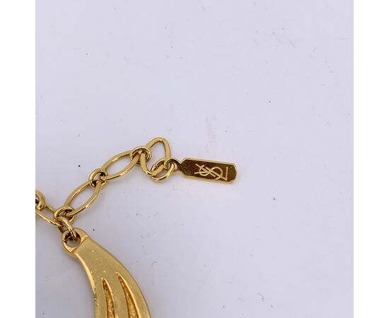 YVES SAINT LAURENT Collana Vintage in Metallo Col. Oro