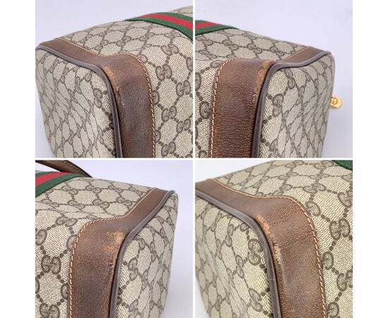 GUCCI Borsa a Mano Vintage in Tela Col. Beige Ophidia M