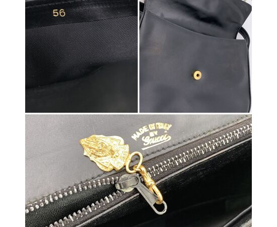 GUCCI Borsa a Tracolla Vintage in Pelle Col. Nero M