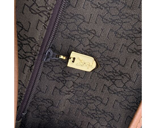 YVES SAINT LAURENT Borsa a Tracolla in Tela Col. Verde M