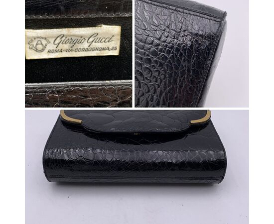 GUCCI Pochette Vintage in Pelle Col. Nero - S