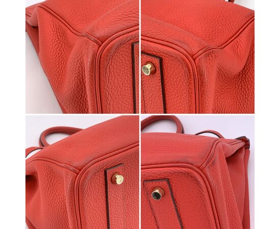 HERMES Borsa a Mano in Pelle Col. Rosso Birkin 40 L