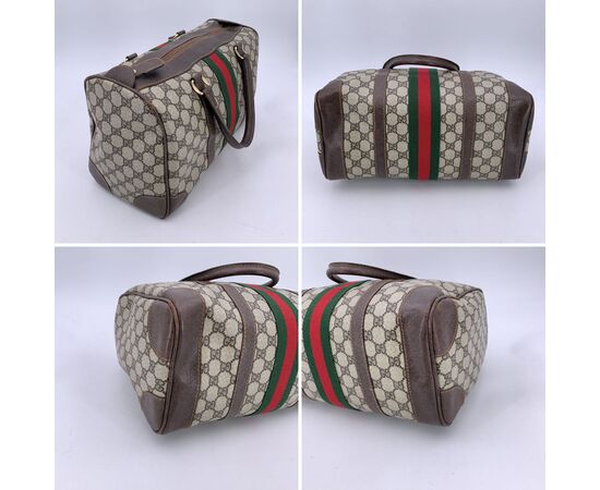 GUCCI Borsa a Mano Vintage in Tela Col. Marrone Ophidia GG M