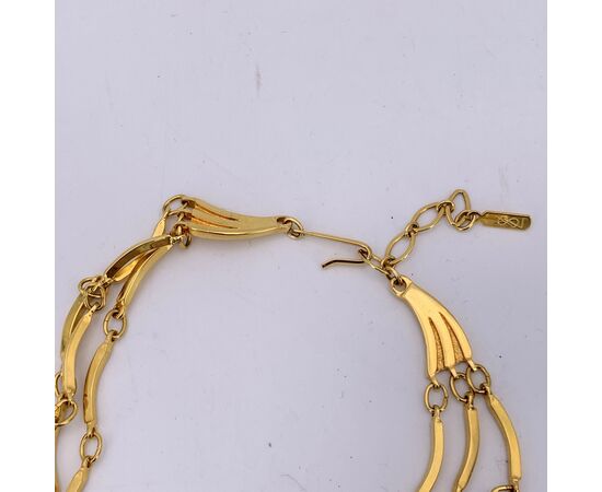YVES SAINT LAURENT Collana Vintage in Metallo Col. Oro