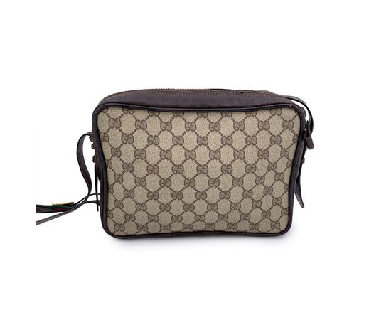 GUCCI Borsa a Tracolla Vintage in Tela Col. Marrone Ophidia M