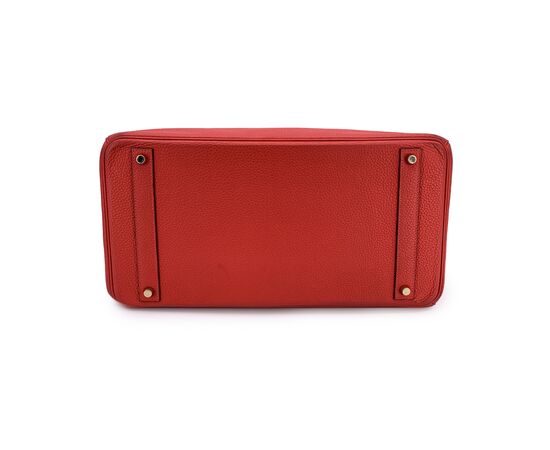 HERMES Borsa a Mano in Pelle Col. Rosso Birkin 40 L